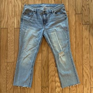 Cropped Flare Light-wash Jeans